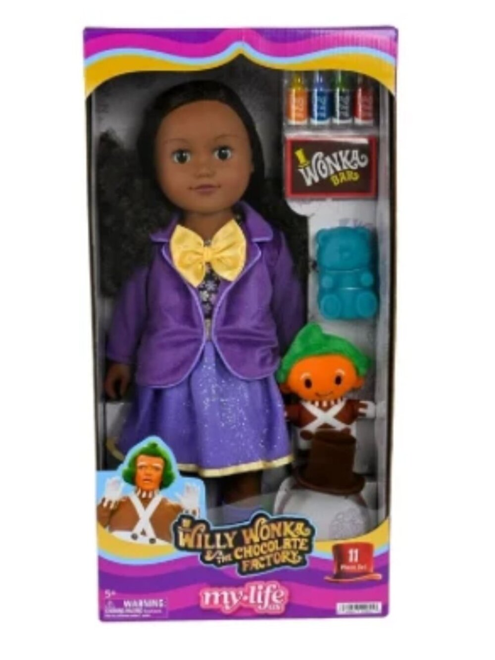NEW My Life As Willy Wonka Posable 18-inch Doll Brunette w/Dark Brown Eyes